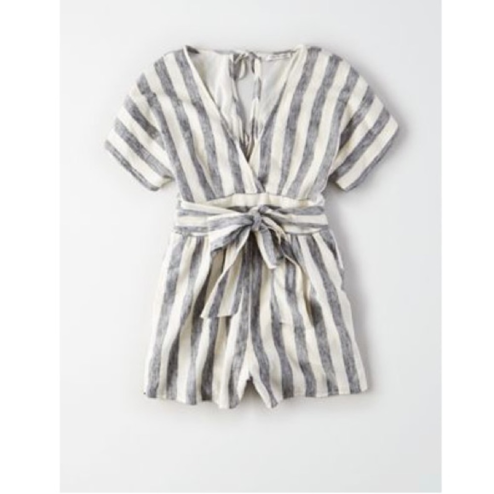 AE Striped Kimono Romper